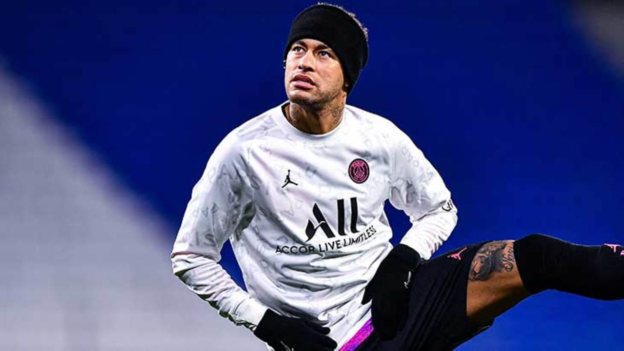 neymar-training-psg-lyon-rose