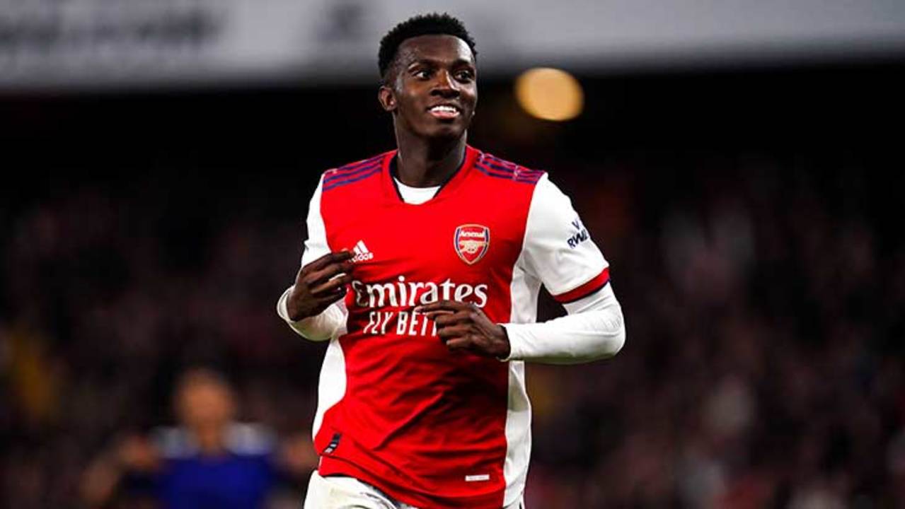 nketiah-arsenal-leeds-sourire