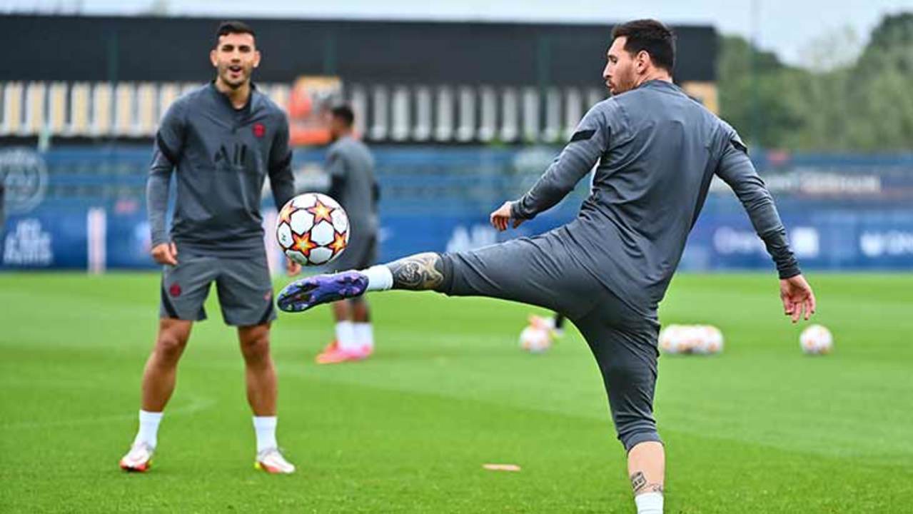 paredes-messi-psg-training