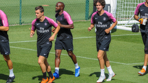 Lo Celso, Diarra et Adli avec le PSG