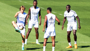Mendy, Camavinga et Modric à l'entrainement avec le Real Madrid