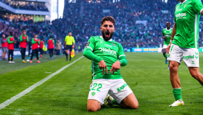 Zuriko-Davitashvili-ASSE-Triplé-Célébration