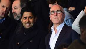 Nasser Al-Khelaïfi et Frank McCourt, respectivement présidents du PSG et de l'OM.