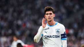 Leonardi Balerdi avec le maillot de l'OM