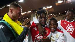 La joie de Monaco après sa victoire face au FC Barcelone