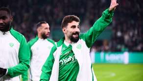 Davitashvili à l'échauffement avec l'ASSE