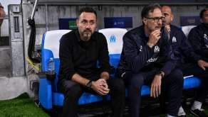 Roberto DE ZERBI, entraîneur principal de Marseille, lors du match de l'UEFA Champions League 2025/2026 entre Marseille et l'Ajax au Stade Vélodrome, le 30 septembre 2025 à Marseille,