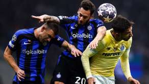 dzeko calhanoglu inter-porto