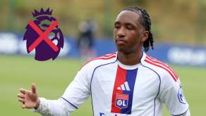 Malick Fofana en préparation avec l'OL