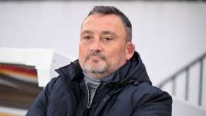 Franck Haise lors de la victoire de Lens contre l'OM