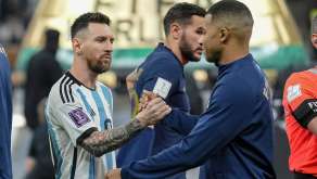 Messi et Mbappé lors de France-Argentine