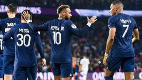 Messi, Neymar et Mbappé au PSG de dos