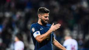 Olivier Giroud, double buteur contre Gibraltar