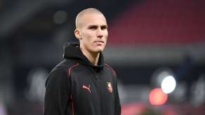 Leo Ostigard lors de Rennes-OM