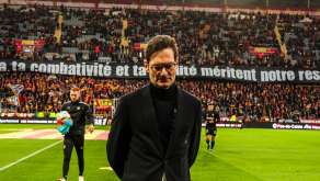 Joseph Oughourlian, le président du RC Lens, pensif.