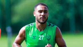Yvann Maçon à l'entrainement de l'ASSE