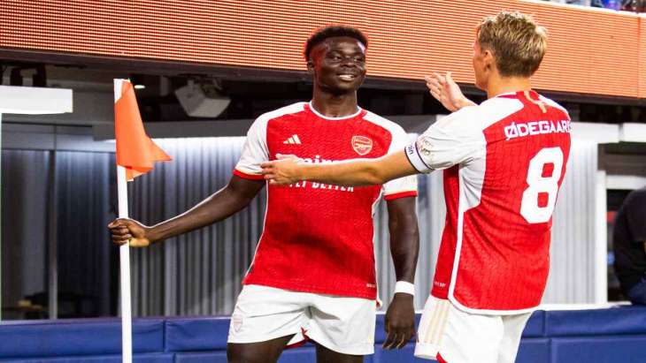 Arsenal Barça Saka Juillet 2023