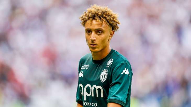 Ben Seghir, lors de la victoire de Monaco à Lyon