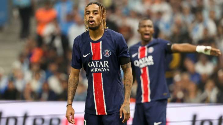 Bradley Barcola au Vélodrome pour OM - PSG