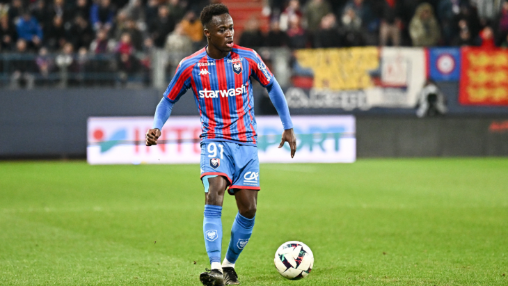 Emmanuel Ntim avec Caen