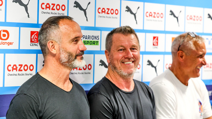 Eric Di Meco avec l'OM