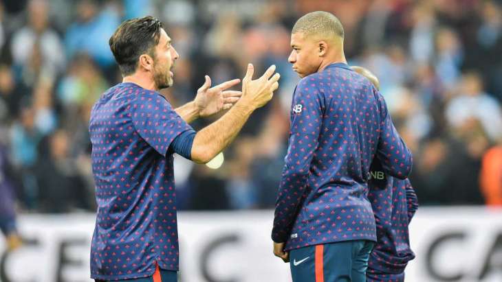 Gianluigi Buffon Kylian Mbappé PSG