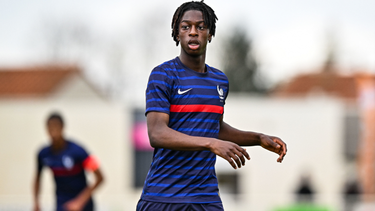 Guy Noël Zohouri avec l'équipe de France U17