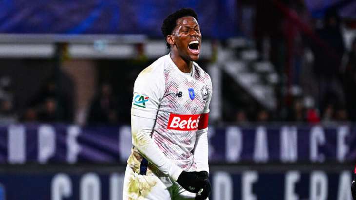 Jonathan David, rageur, sous les couleurs du LOSC.