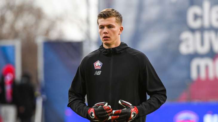 Lisandru OLMETA, joueur du LOSC Lille, lors du match de Ligue 1 Uber Eats opposant le Clermont Foot 63 au LOSC Lille.