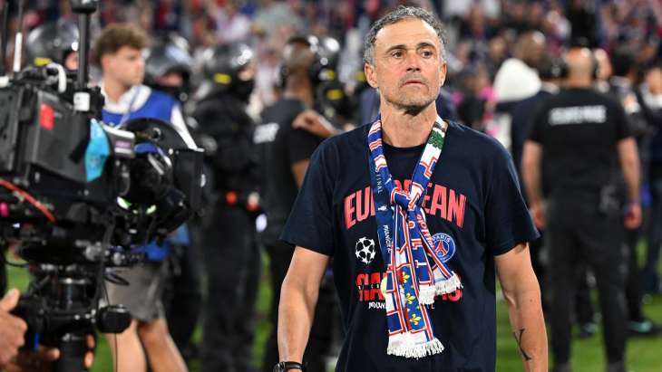 Luis Enrique lors de la finale de la Ligue des champions