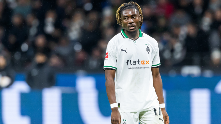 Manu Koné avec le Borussia Mönchengladbach