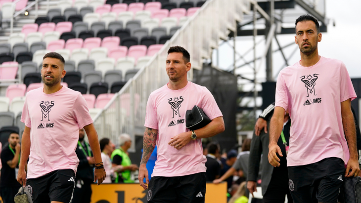 Messi, Alba et Busquets avec l'Inter Miami
