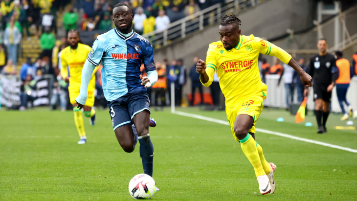 Moses Simon avec Nantes contre Le Havre