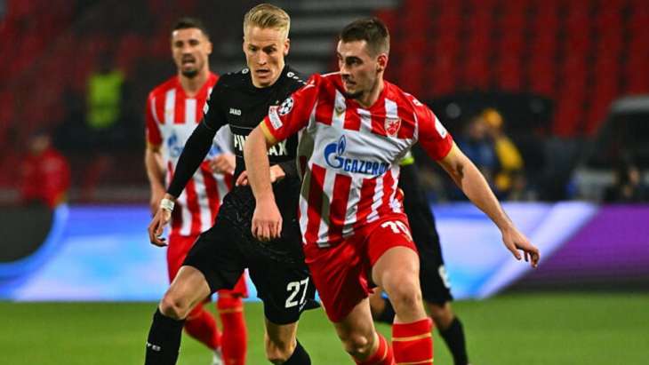 Ognjen Mimovic ici au duel sous les couleurs de l'Etoile Rouge de Belgrade.