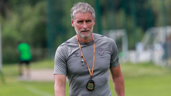 Olivier Dall'Oglio à l'entrainement de l'ASSE
