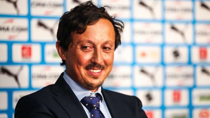 Pablo Longoria sourire conférence de presse présentation joueurs OM