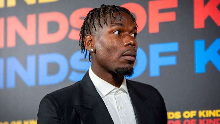 Paul Pogba, l'air surpris, lors d'un festival cinématographique à Milan, en mai dernier.