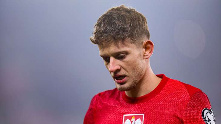 Szymanski lors de la rencontre Pologne - Lituanie
