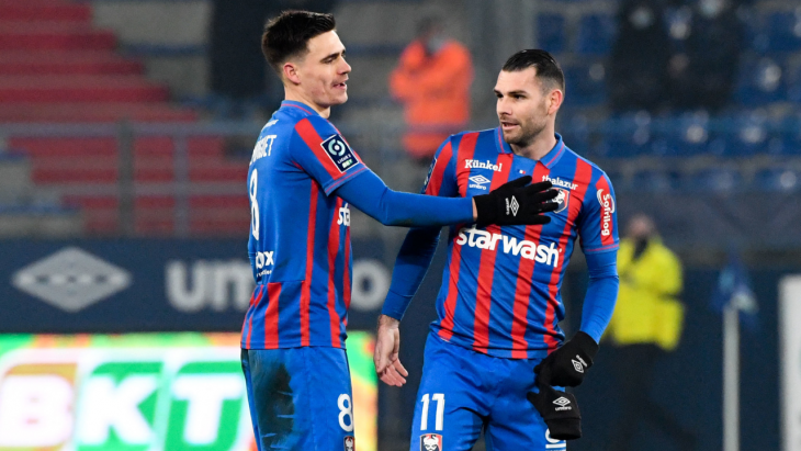 Yoann Court avec le SM Caen