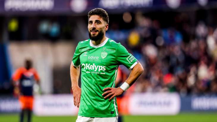 Zuriko Davitashvili lors de ASSE - Montpellier