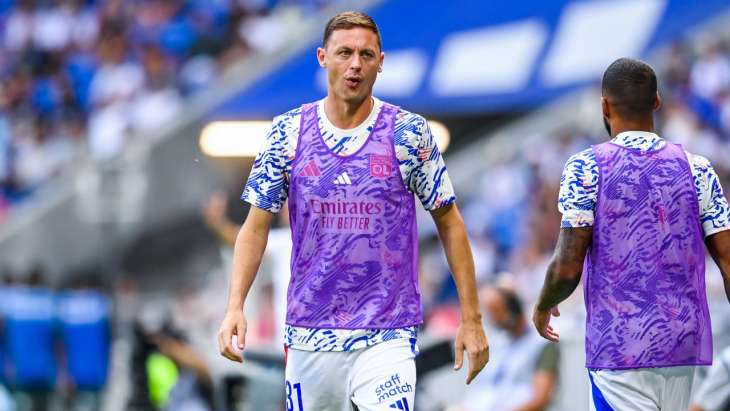Matic et Lacazette avec l'OL