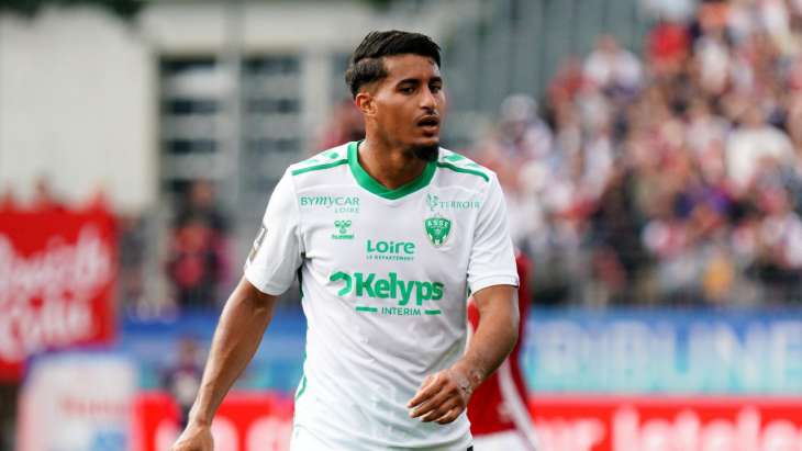 Aimen Moueffek, en déplacement à Brest avec l'ASSE