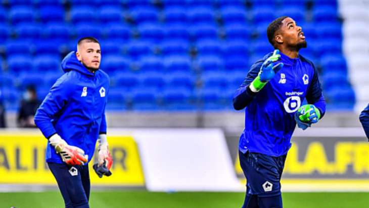 Lucas Chevalier et Mike Maignan sous les couleurs du LOSC.