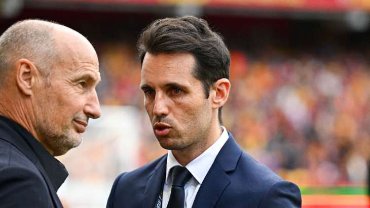 Diego J. Lopez (à droite), directeur sportif du RC Lens