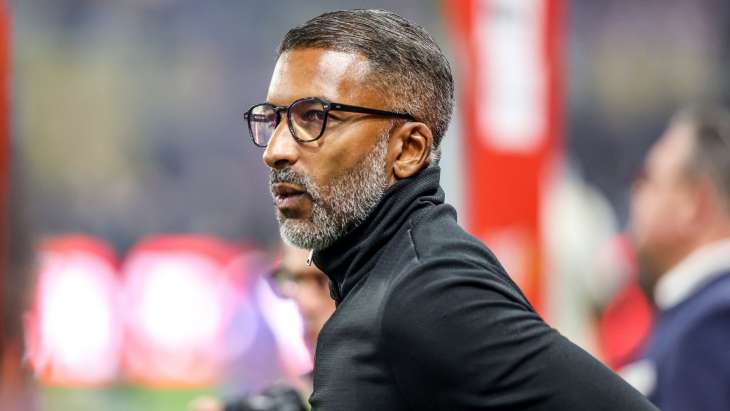 Habib BEYE head coach of Rennes prior the Ligue 1 McDonald's match between Rennes and Lens at Roazhon Park on September 28, 2025 in Rennes, France. (