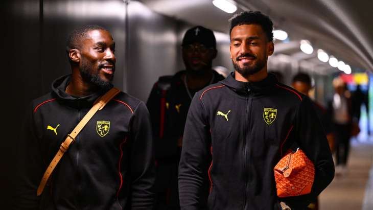 Massadio Haidara et Angelo Fulgini avant Lens - Brest