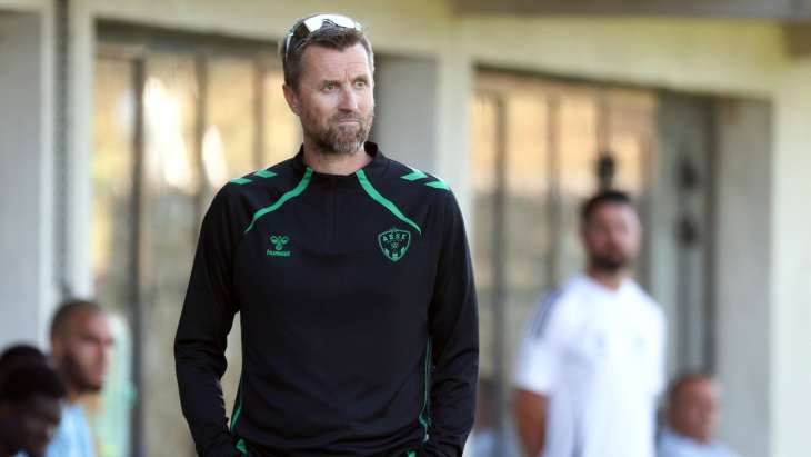 Eirik Horneland lors du deuxième match de préparation de l'ASSE