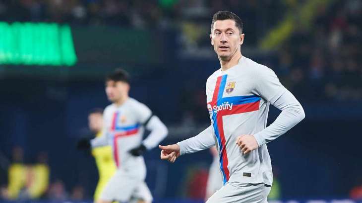 lewandowski villarreal barca blanc