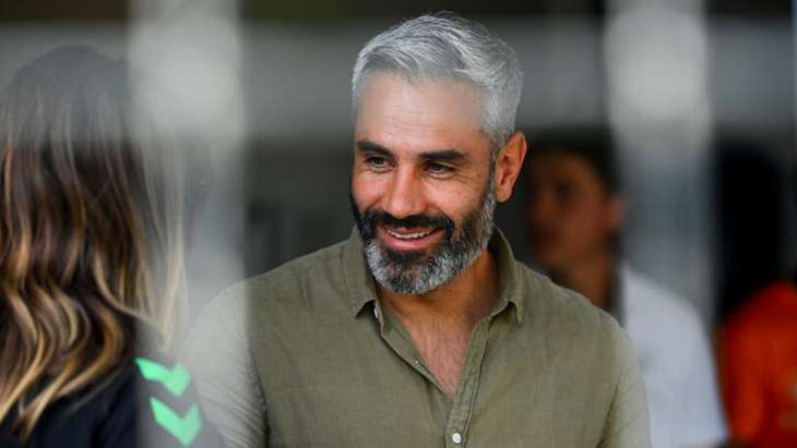 Loïc Perrin, le coordinateur sportif de l'ASSE, ici tout sourire.