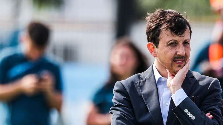 Pablo Longoria lors d'une rencontre de l'OM féminin